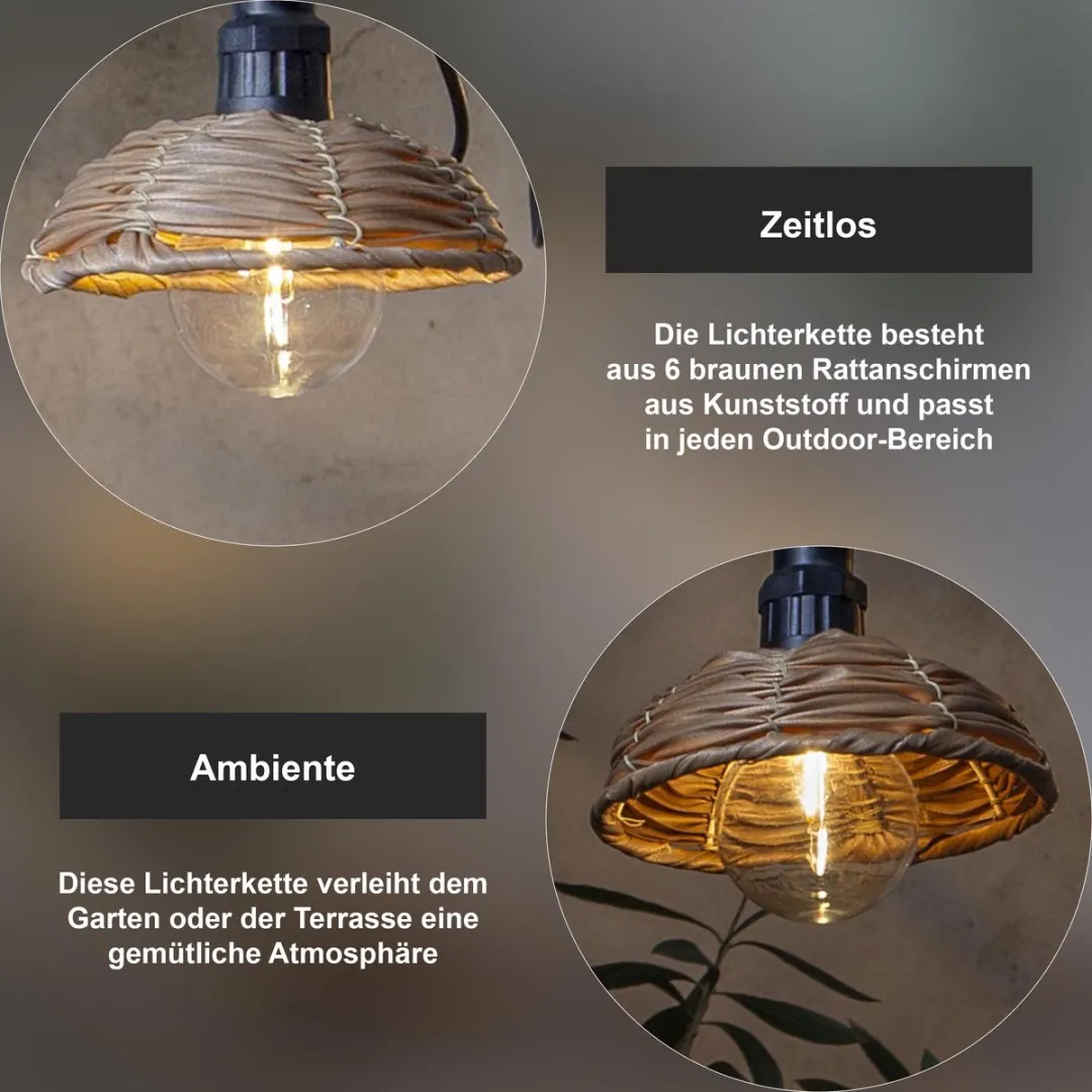 Star Trading LED Lichtketting Cesta Light - Zwart