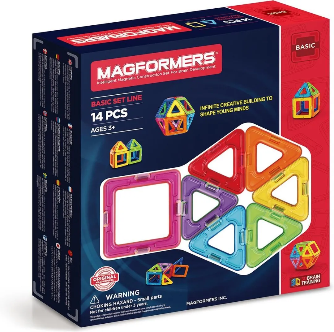 Magformers Basic Set 14-delig Magnetisch Bouwset