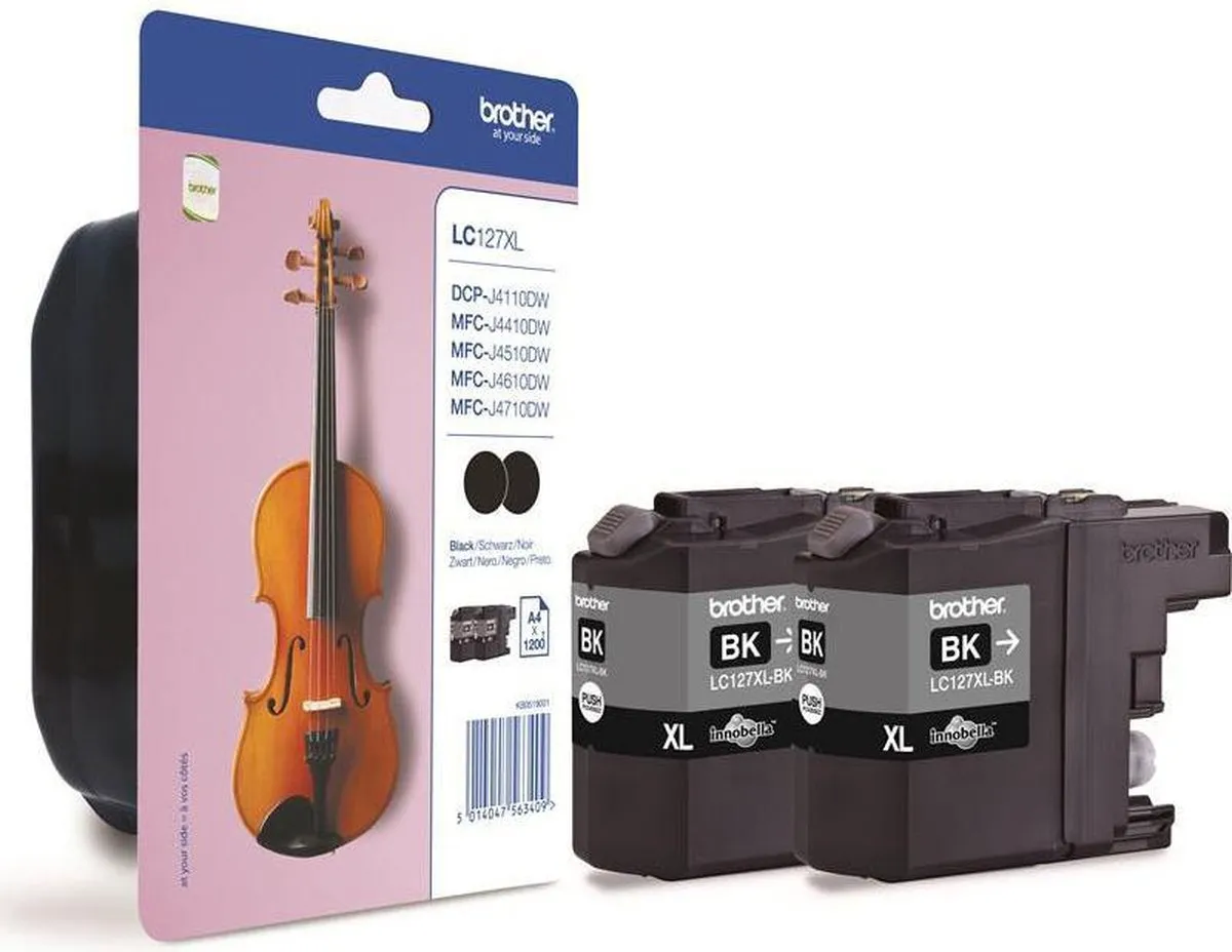 Brother LC-127XL Inktcartridge Zwart - 2-pack