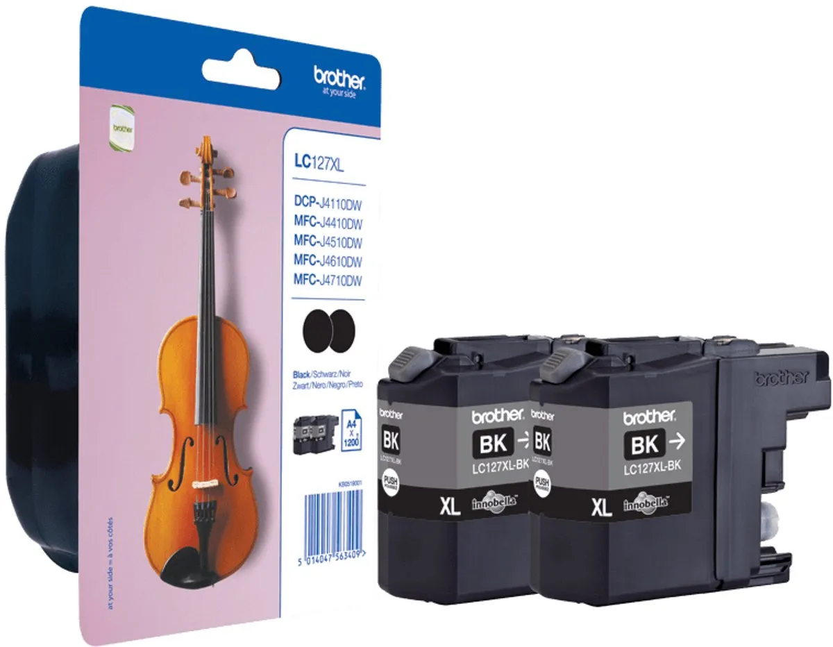 Brother LC-127XL Inktcartridge Zwart
