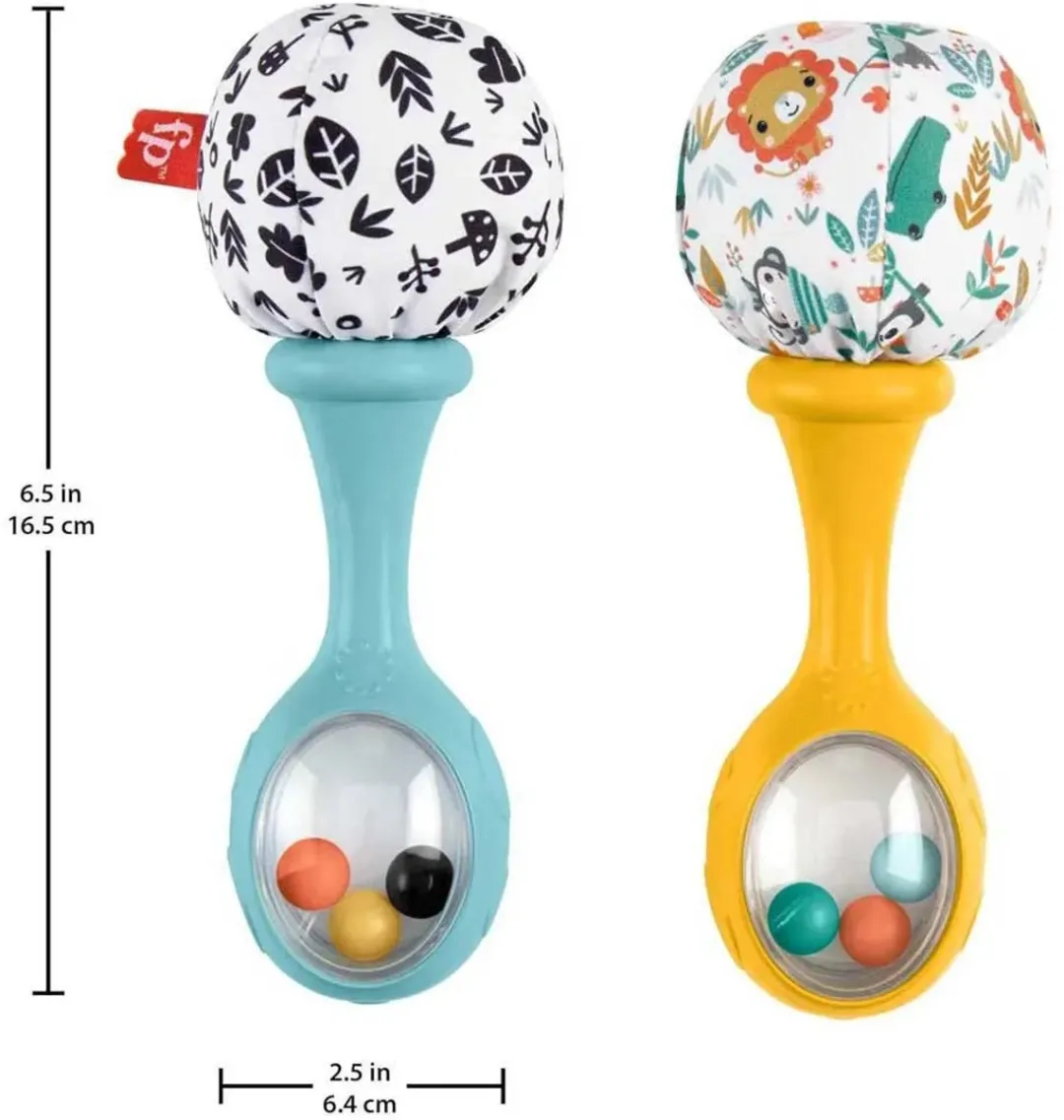 Fisher-Price Schud en Rammel Sambaballen - Rammelaar - Multicolor