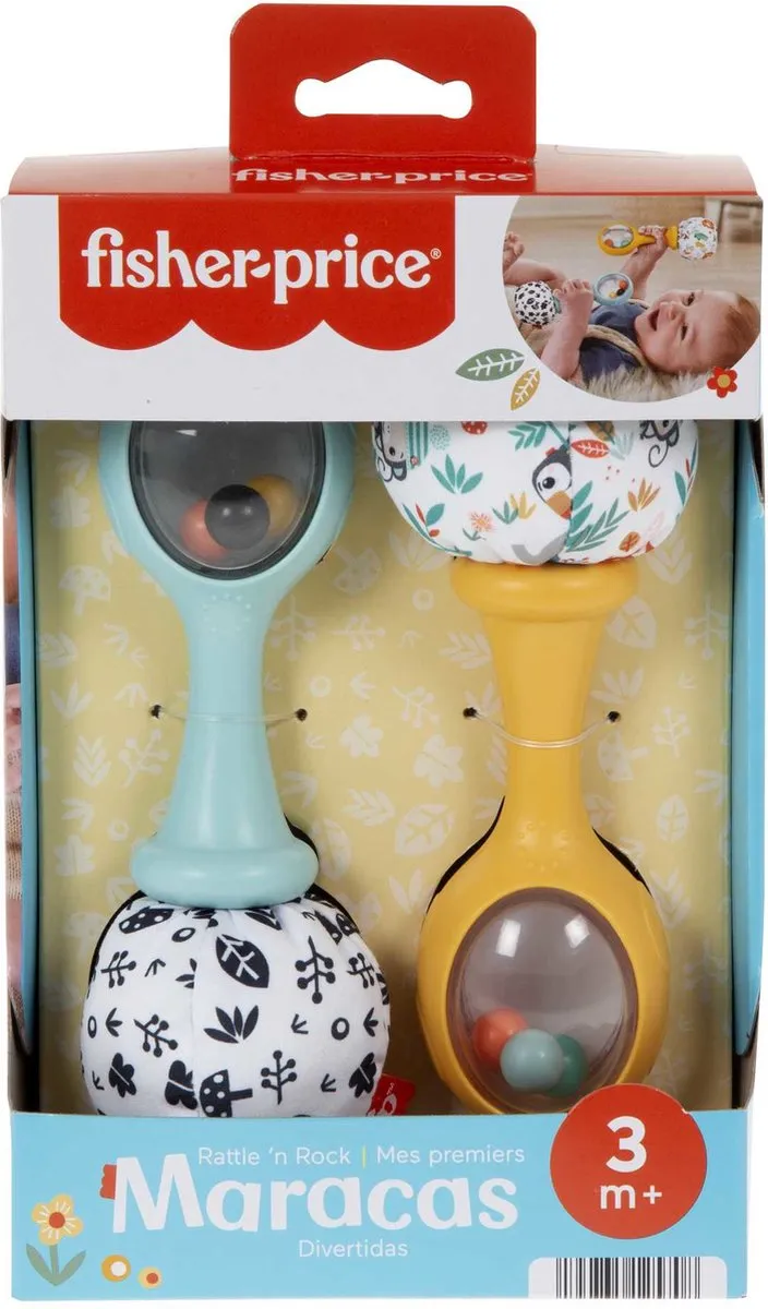 Fisher-Price Schud en Rammel Sambaballen - Rammelaar - Multicolor