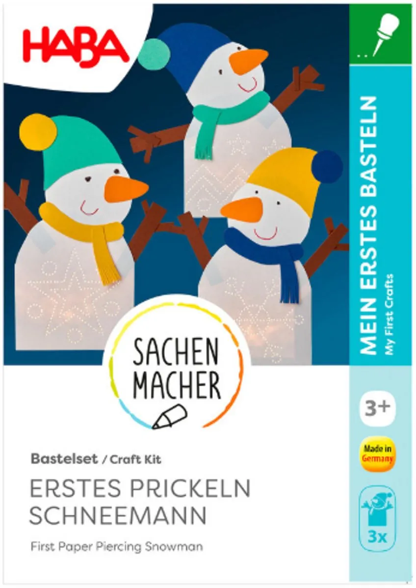 Haba Knutselpakket Prikvilt Sneeuwmannen