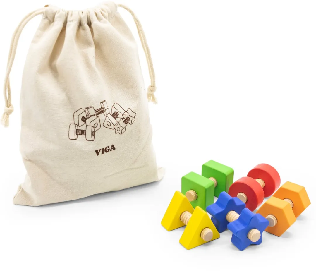 Viga Moeren en Bouten Match & Twist Skill Toy
