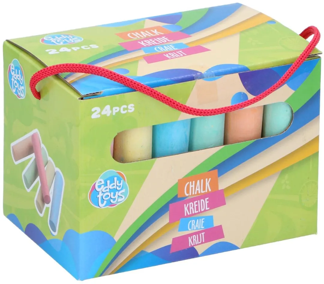 Eddy Toys Stoepkrijt 24 Stuks 30025