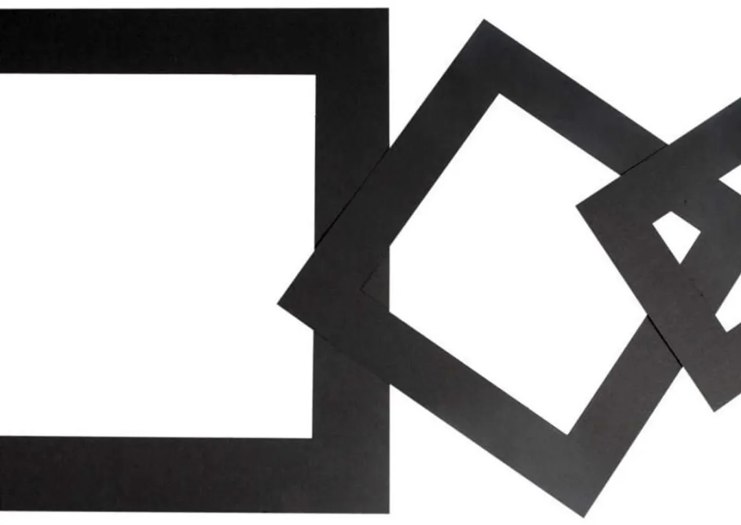 Creativ Company Passepartout 0,4mm Zwart - 75 Stuks