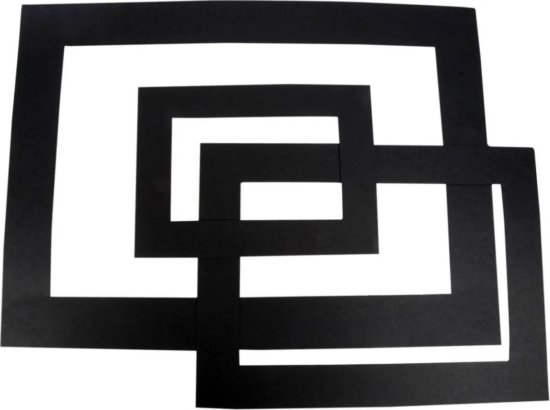 Creativ Company Passepartout 0,4mm Zwart - 75 Stuks