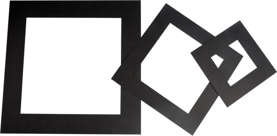 Creativ Company Passepartout 0,4mm Zwart - 75 Stuks