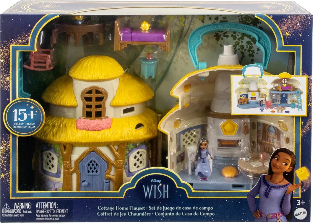 Disney Wish Asha van Rosas Dorpshuis Speelfigurenset - Meerkleurig - afbeelding 6 van 6
