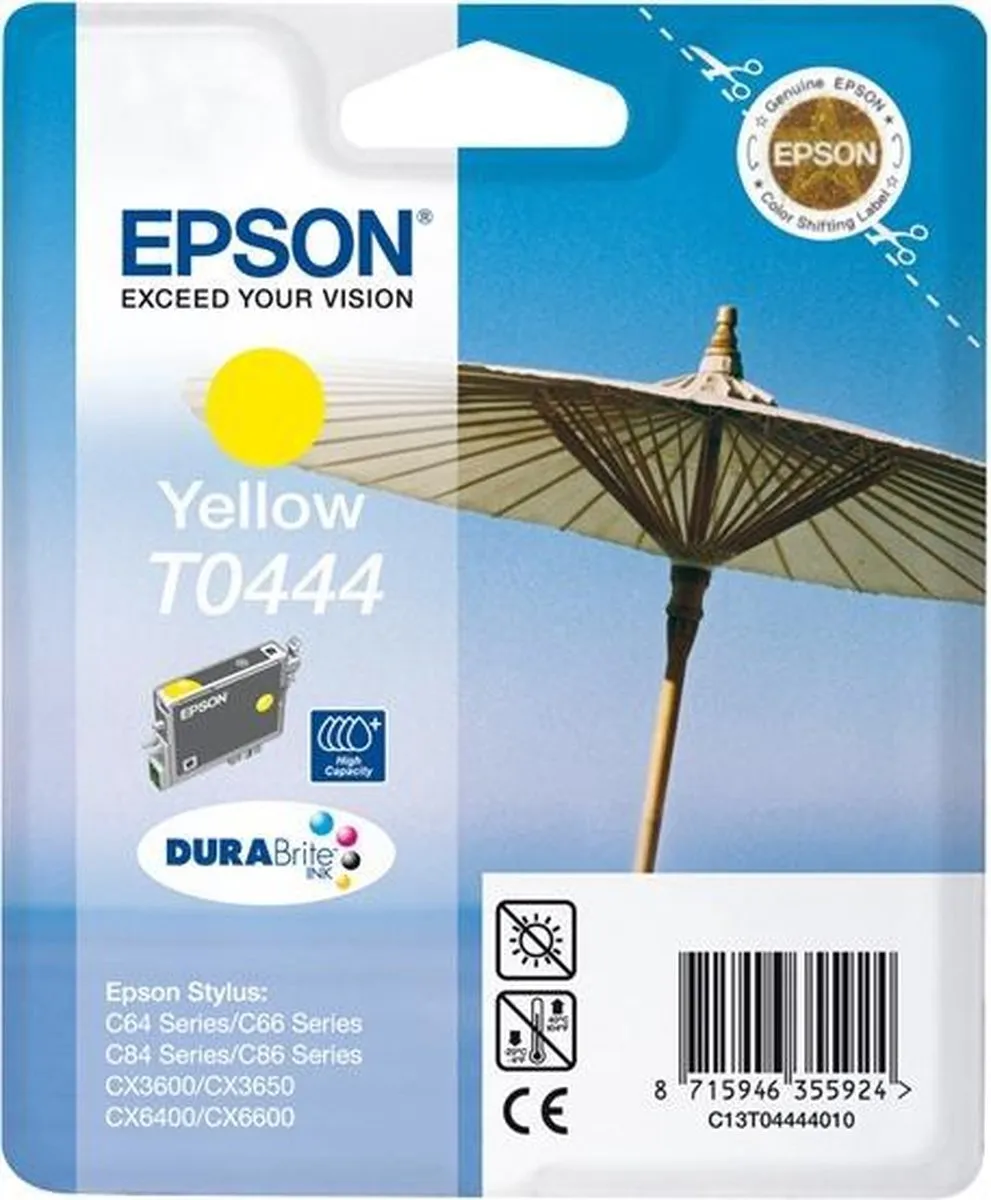 Epson T0444 Geel Inktcartridge - 13ml