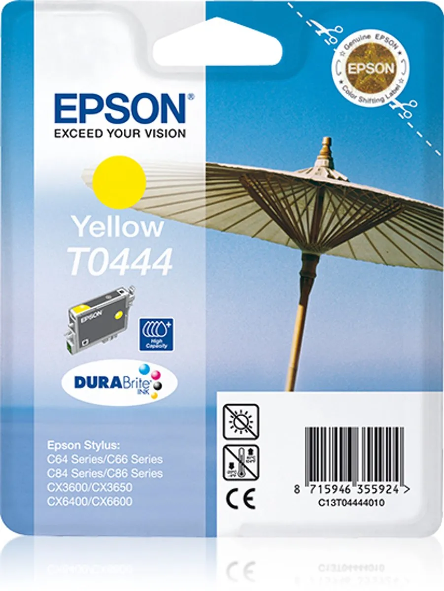 Epson T0444 Geel Inktcartridge - 13ml