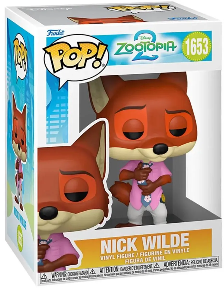 Funko Pop! Disney Zootopia 2 Nick Wilde #1653 - Meerkleurig