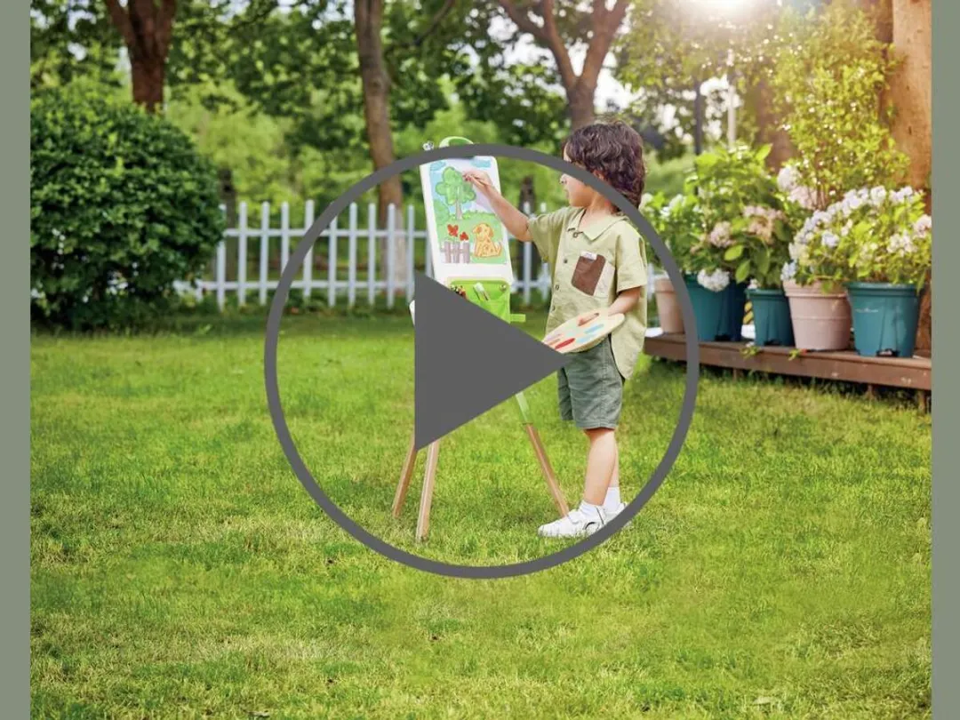 Hape Kunstpalet & Kwastenset - 7-delig Bruin