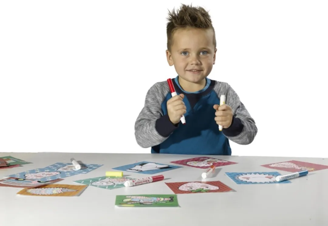 SES Creative Stempelstiften - 6 Stuks met 16 Vellen