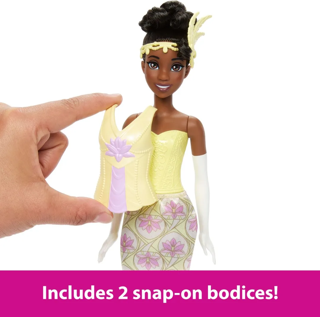 Disney Princess Tiana 2-in-1 Modepop - 29cm Meerkleurig