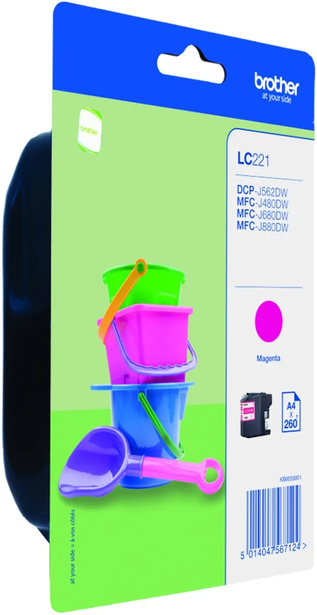 Brother LC221M Magenta Inktcartridge
