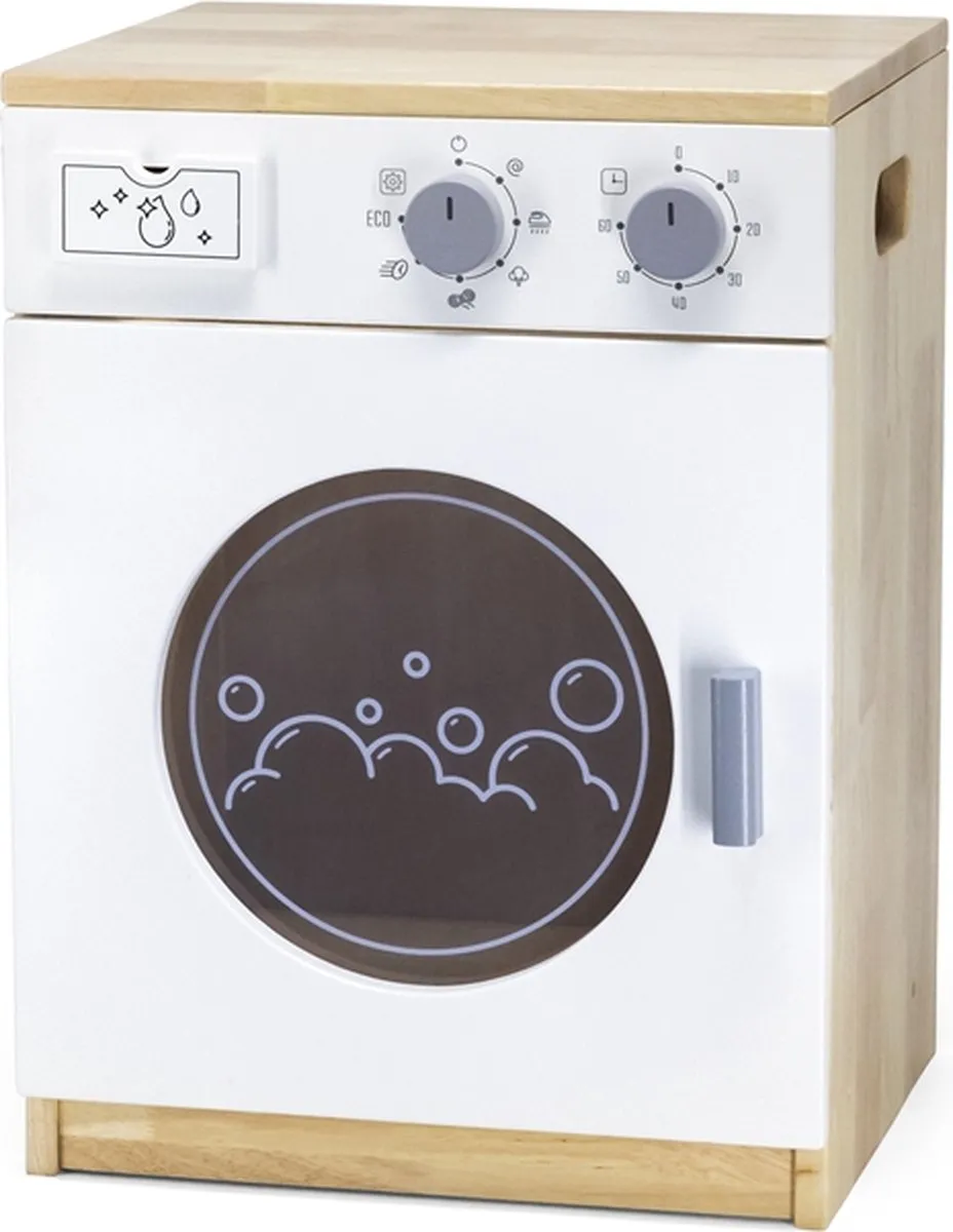 Vigatoys Houten Speelkeuken Luxe 5-delig Wit/Naturel