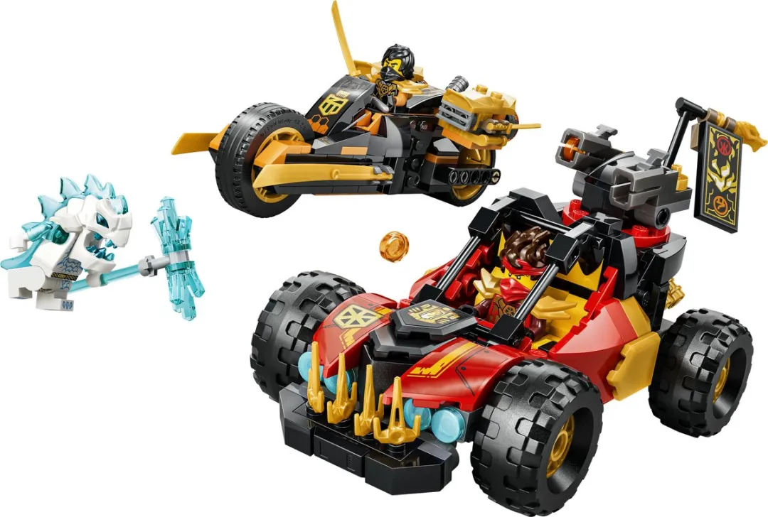 LEGO Ninjago Kai en Cole's Combivoertuigen 71864 - 394 Stukken