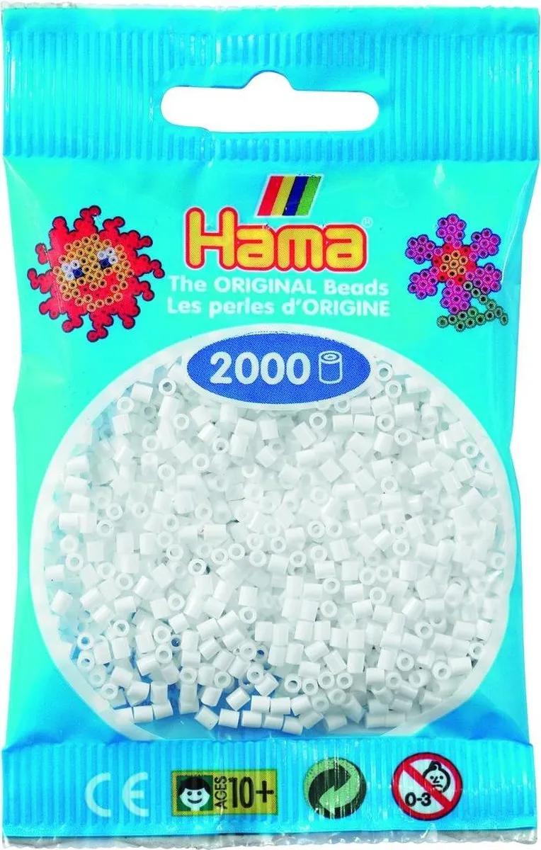 Hama Mini Strijkkralen Wit