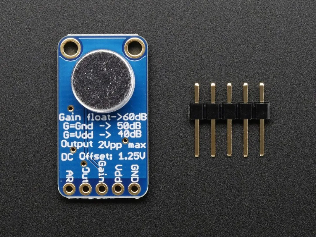 Adafruit MAX9814 Electret Microfoonversterker