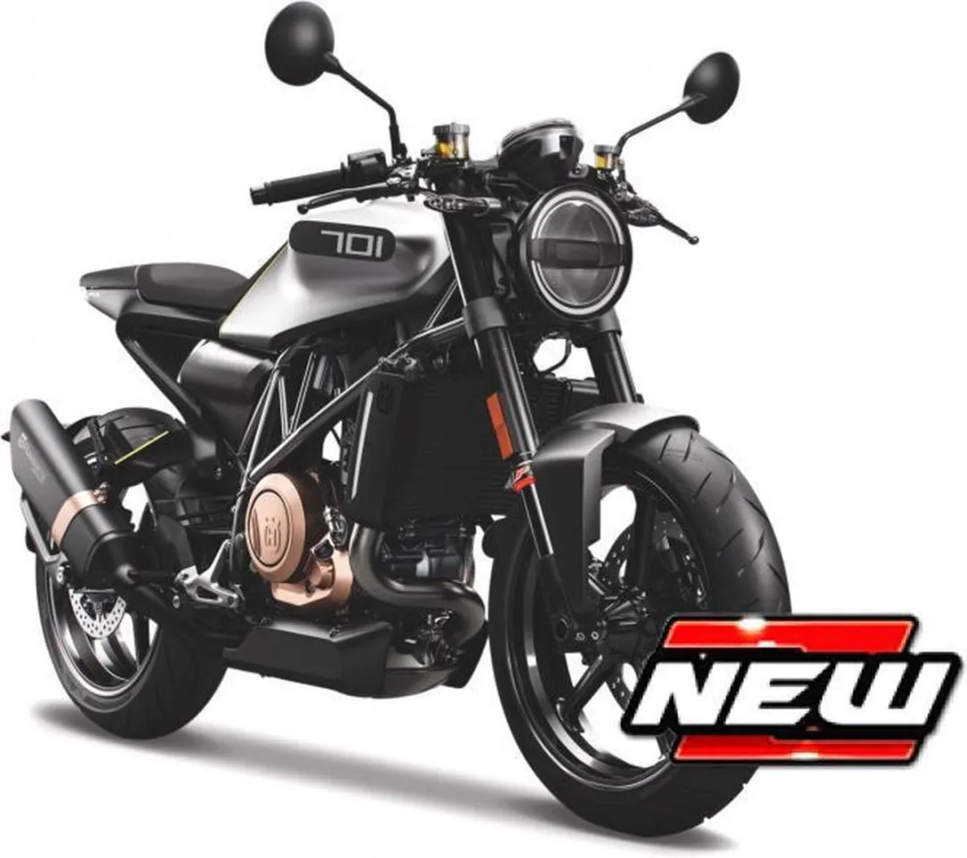 Husqvarna Vitpilen 701 Maisto Model 2018 - 1:18 - Grijs/Zilver
