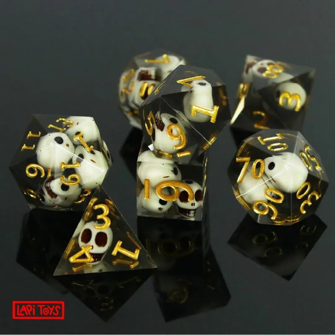 Lapi Toys D&D Dobbelstenen Set 7-delig - Transparant