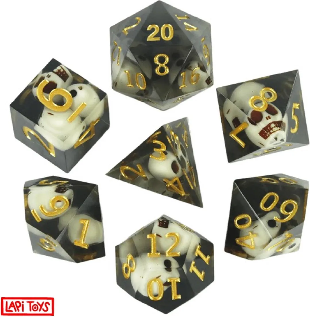 Lapi Toys D&D Dobbelstenen Set 7-delig - Transparant