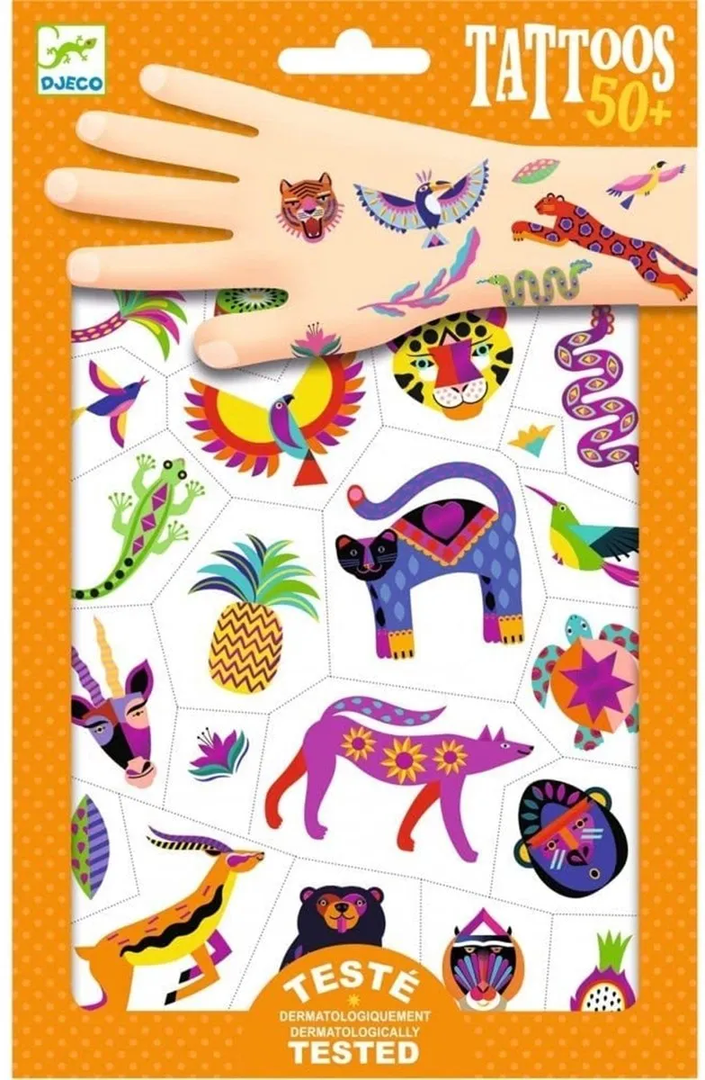 Djeco Wild Beauty Tijdelijke Tattoos