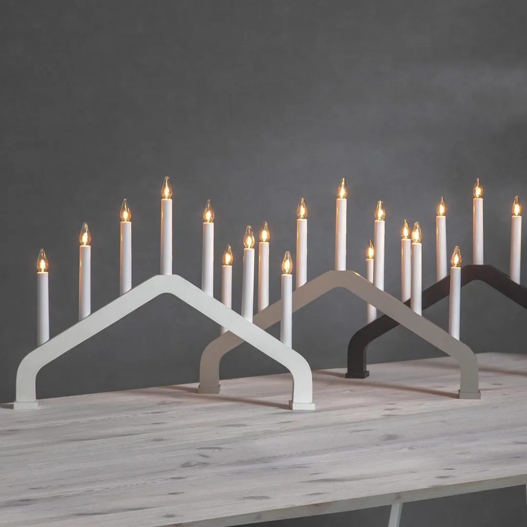 Star Trading 7-lichts Kaarsenboog House Warm Wit Hout