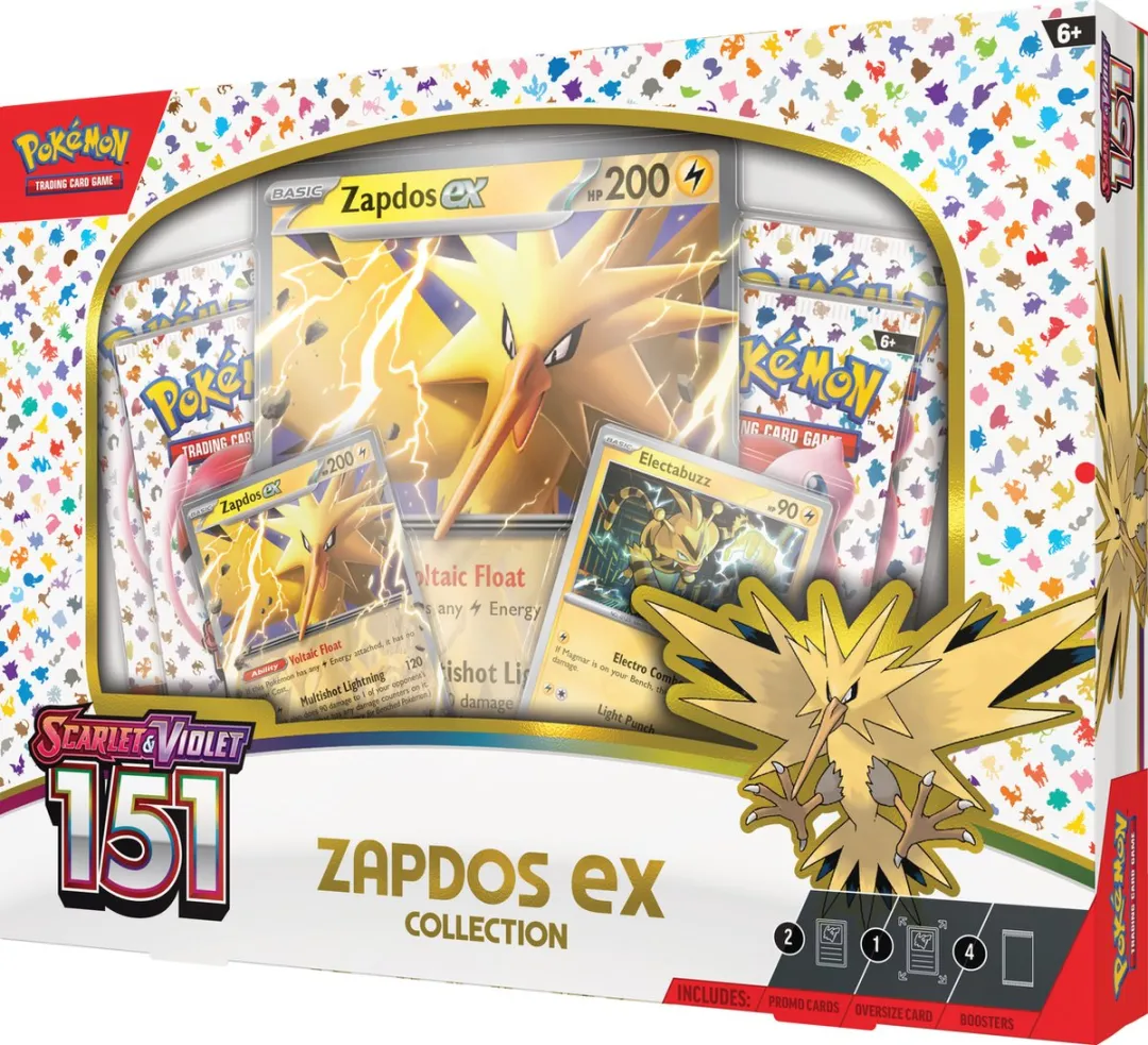 Pokémon Scarlet & Violet 151 Zapdos ex Box - Trading Cards