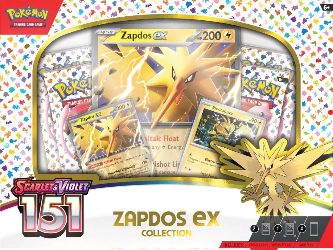 Pokémon Scarlet & Violet 151 Zapdos ex Box