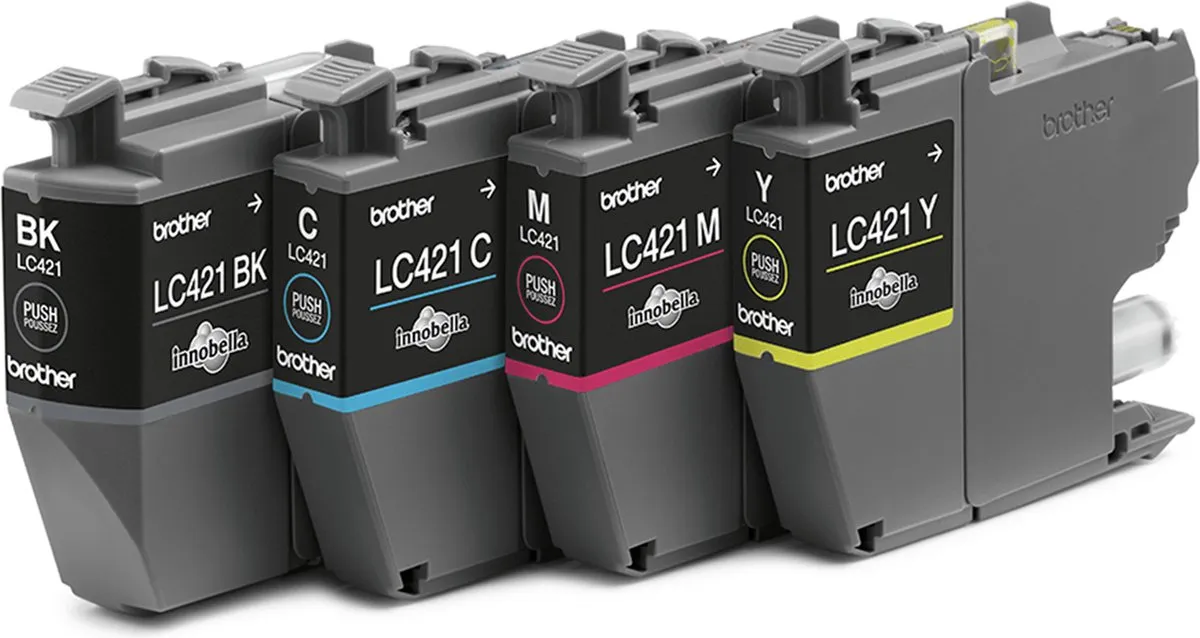 Brother LC-421VAL Originele Cartridge - Zwart/Cyaan/Magenta/Geel