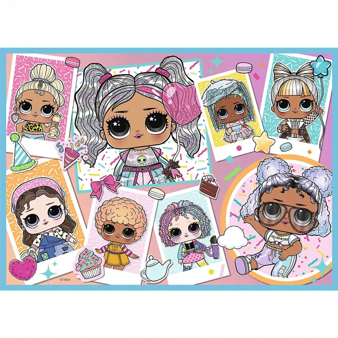 Trefl LOL Surprise 4-in-1 Puzzelset - 70 Stuks