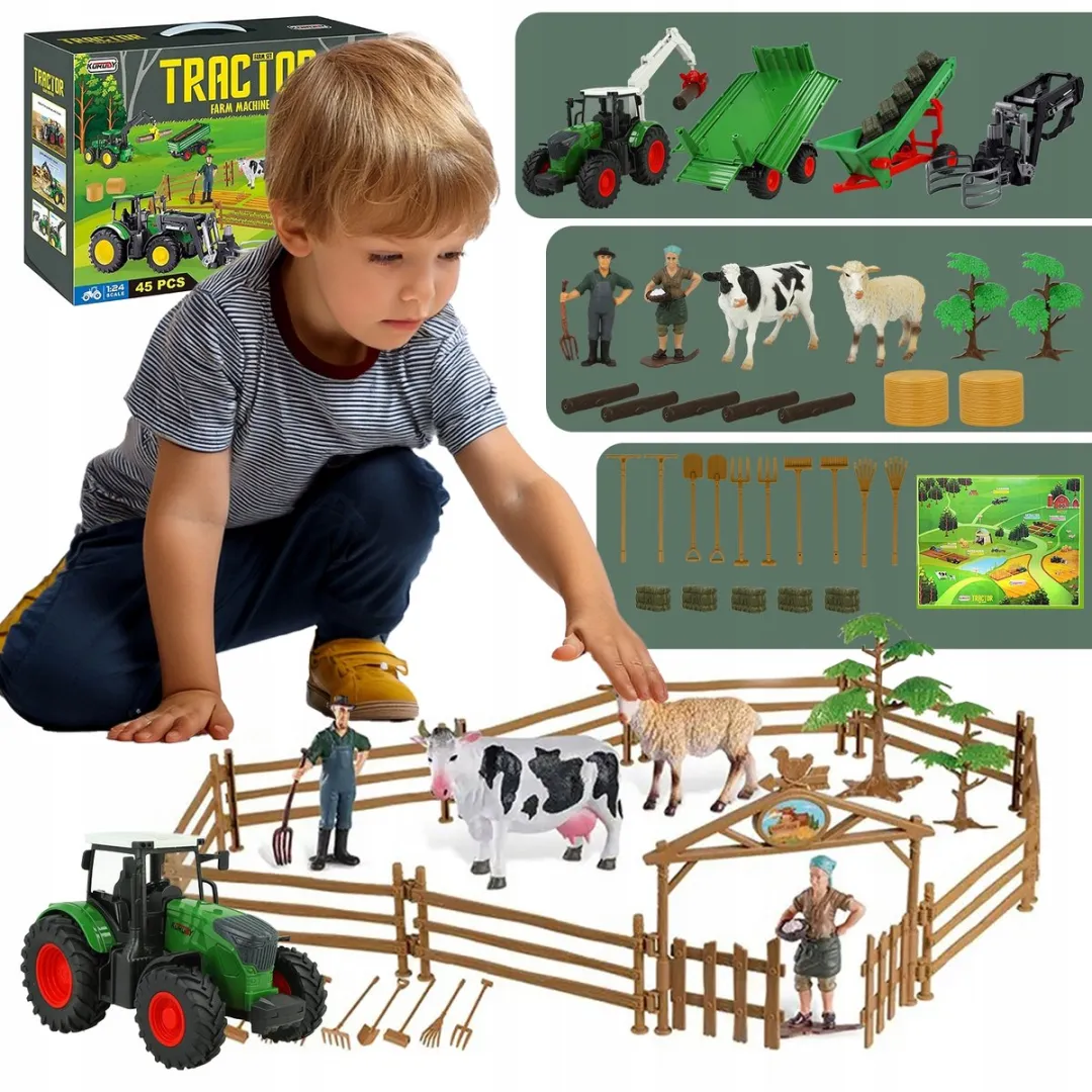 Lean Toys Boerderij Speelgoedset - 45 Delen - afbeelding 4 van 5