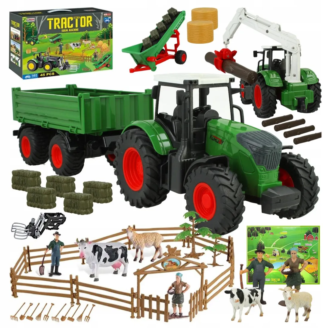 Lean Toys Boerderij Speelgoedset - 45 Delen - afbeelding 2 van 5
