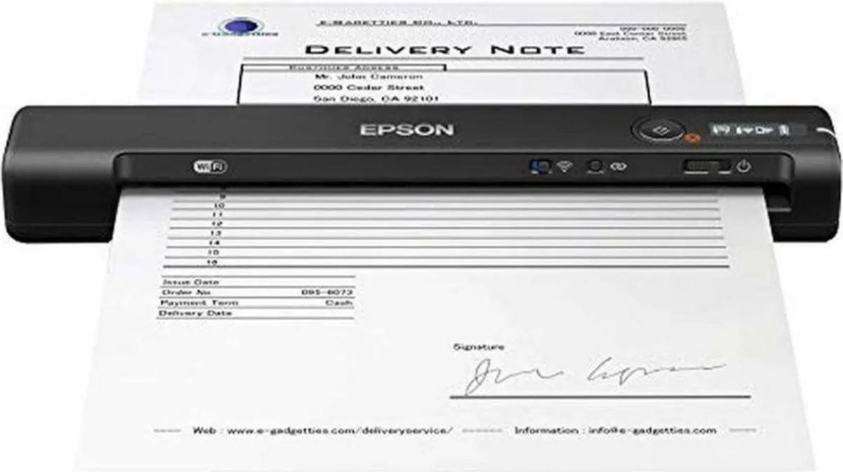 Epson WorkForce ES-60W Mobiele Scanner - Zwart