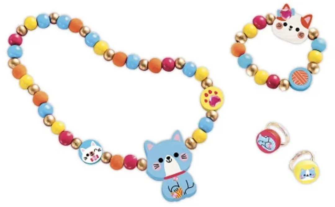 Janod Armbandjes maken Katten - Multikleur