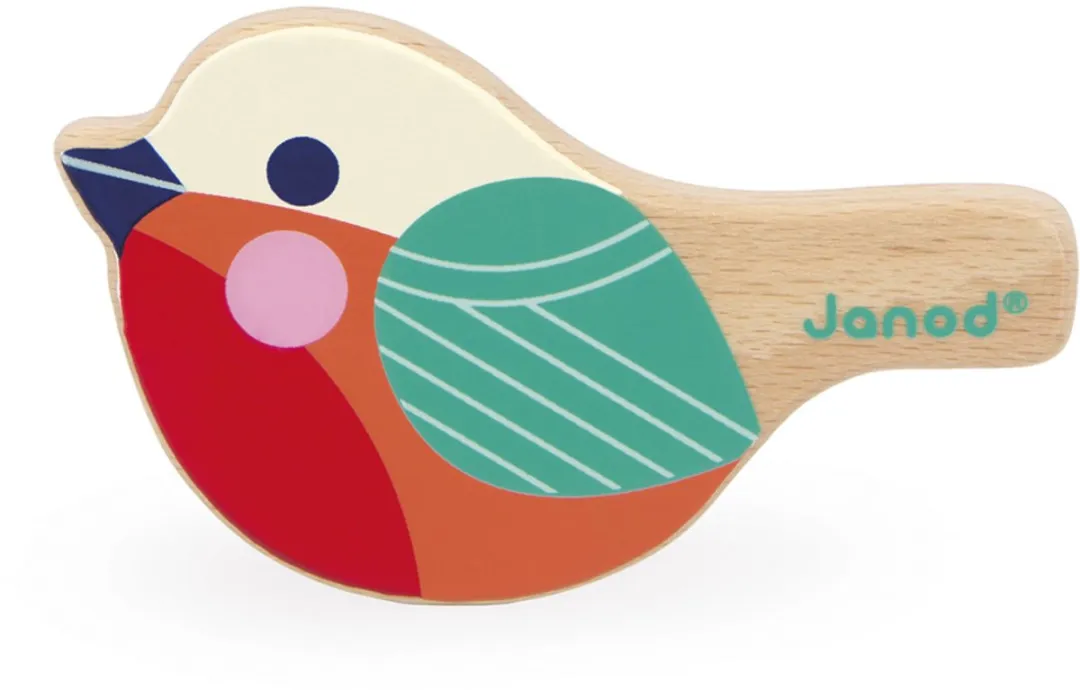 Janod Gioia Fluitje Vogel - Meerkleurig