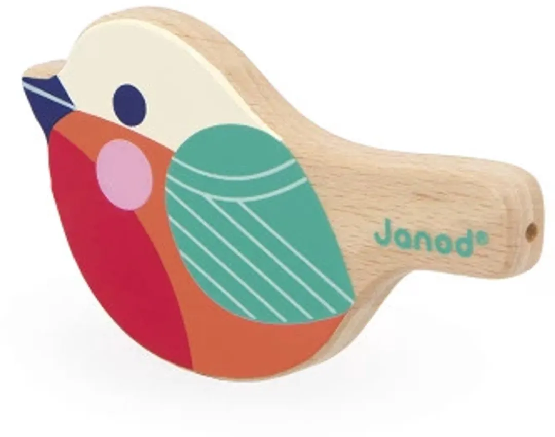 Janod Gioia Fluitje Vogel - Meerkleurig