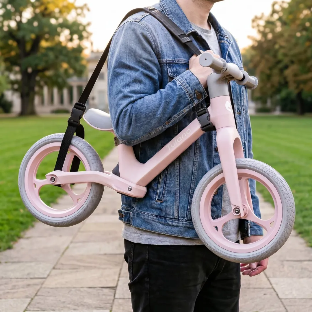 Tulano Route Loopfiets 12 Inch - Roze