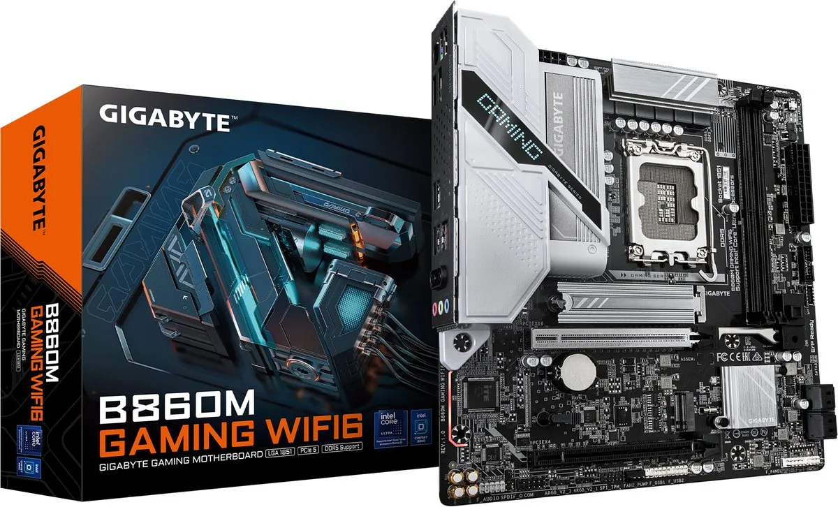 Gigabyte B860M GAMING WIFI6 Micro-ATX Moederbord - LGA 1851