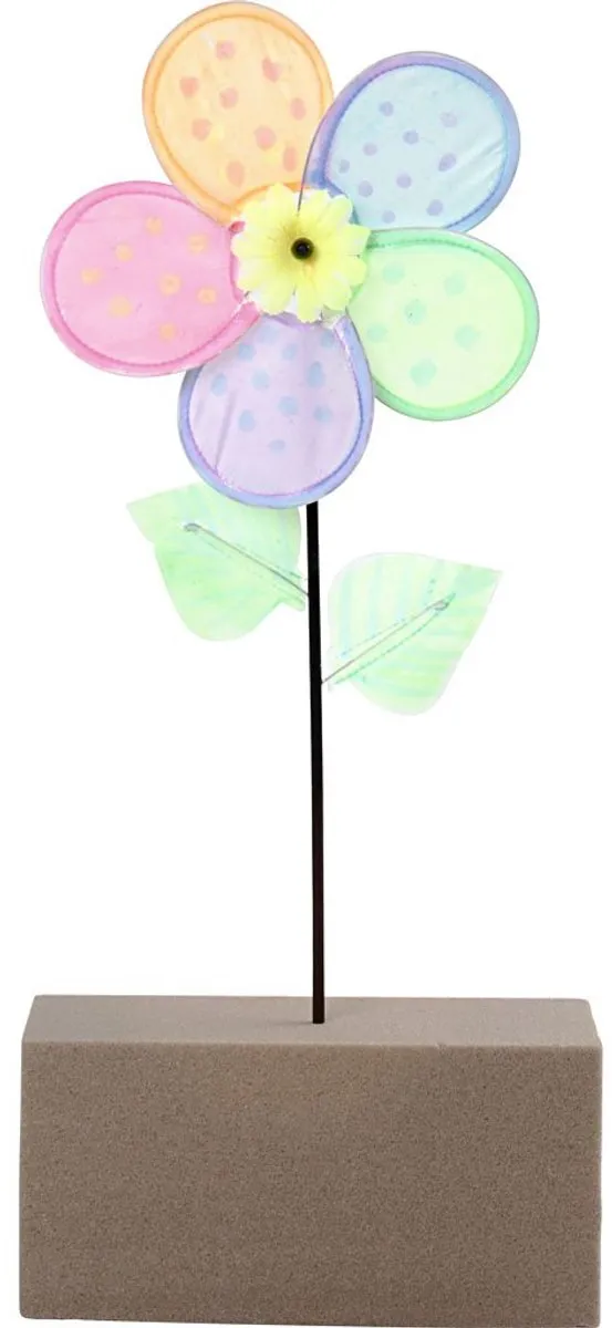 Creativ Company Bloemen Windmolen - 10 Stuks - Ø20cm - Meerkleurig