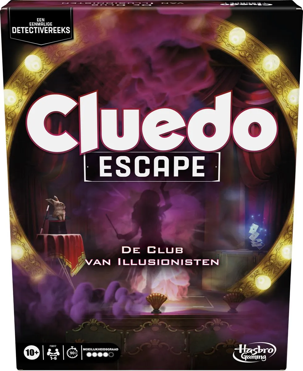 Hasbro Gaming Cluedo Escape The Illusionist Club