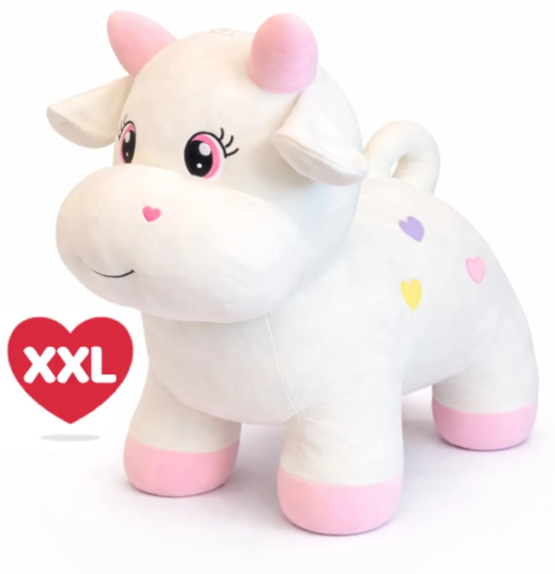 Topknuffels Squishy Koe Pluche XXL 90cm