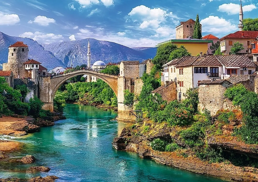 Trefl Oude Brug in Mostar Puzzel 500 Stuks