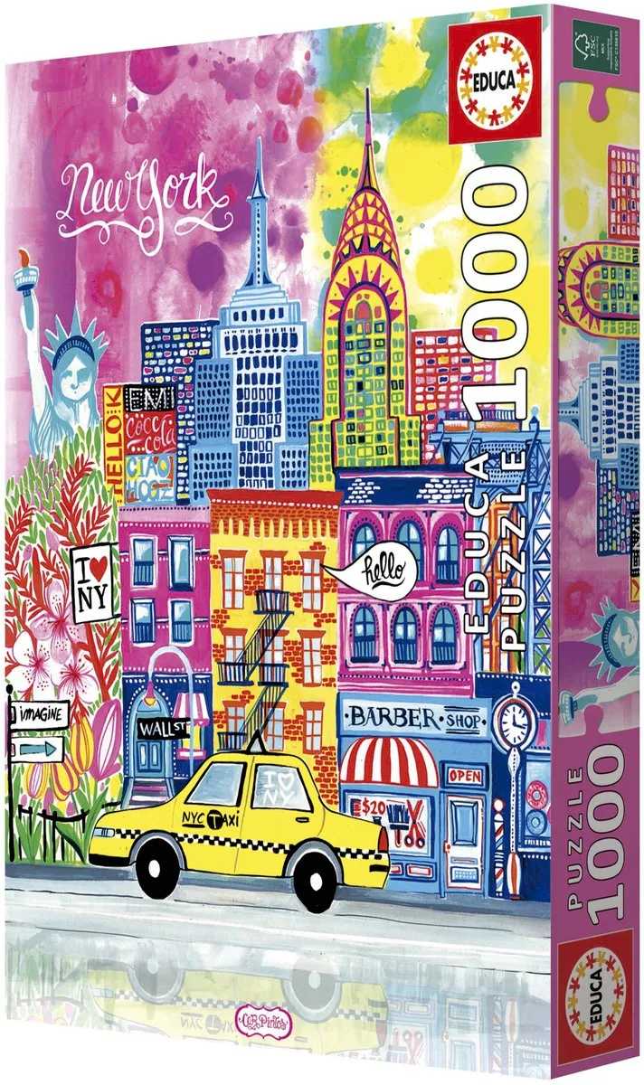 Educa New York Car Pintos Legpuzzel 1000 Stuks - Meerkleurig