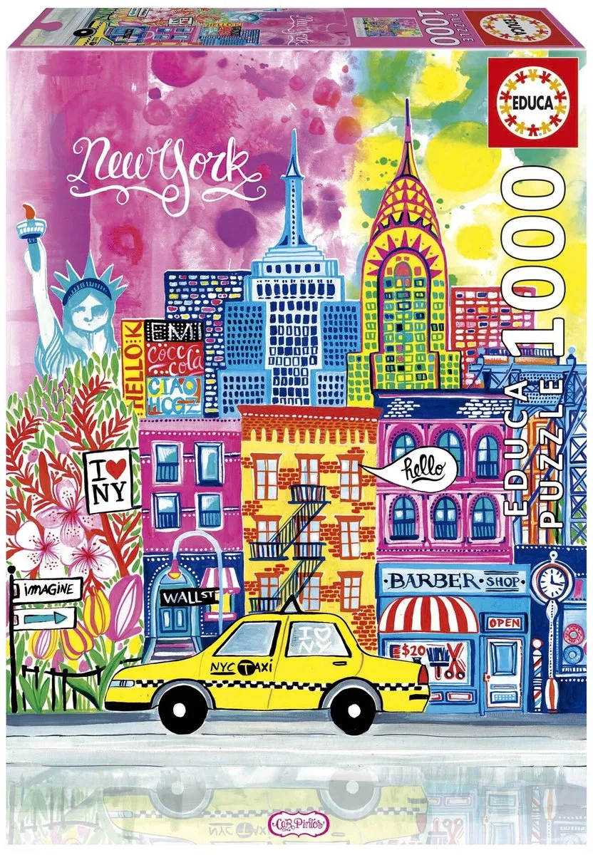 Educa New York Car Pintos Legpuzzel 1000 Stuks - Meerkleurig