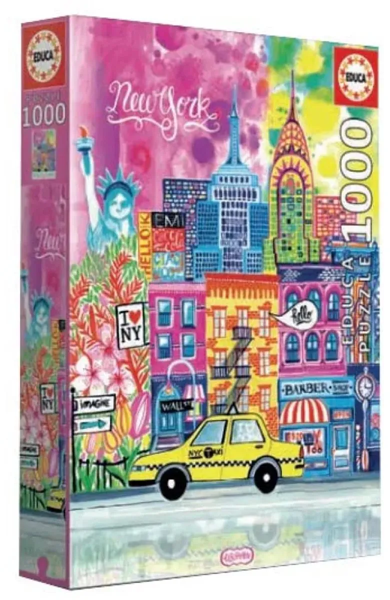 Educa New York Car Pintos Legpuzzel 1000 Stuks - Meerkleurig
