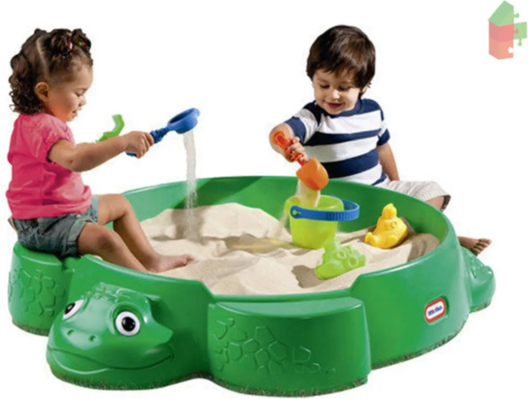 Little Tikes Schildpad Zandbak met Deksel