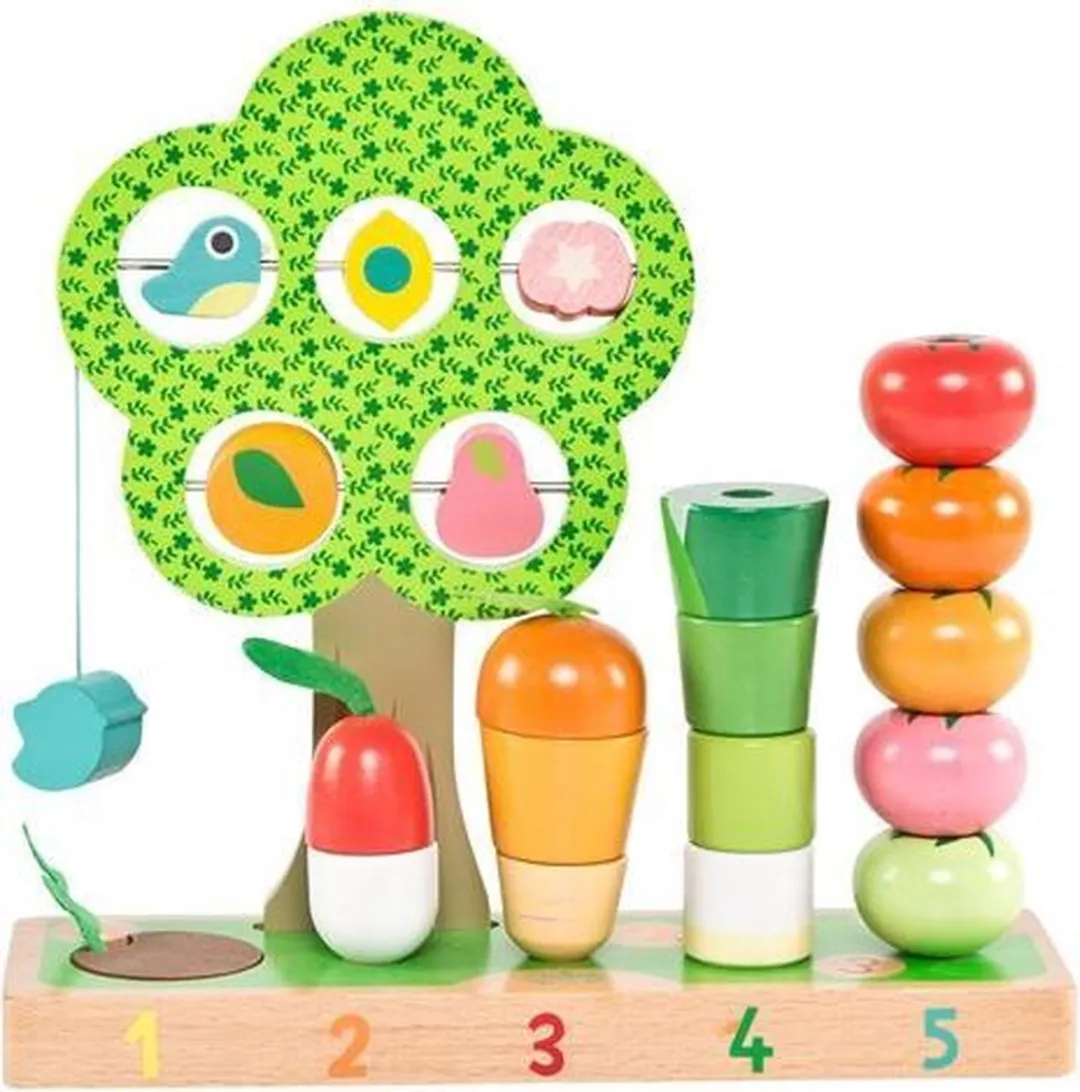 Vilac Houten Groente & Fruit Telspel - Meerkleurig